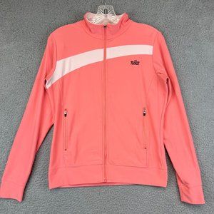 Nike  Pink Ladies Full Zip Lightweight Running Jacket Size S‎